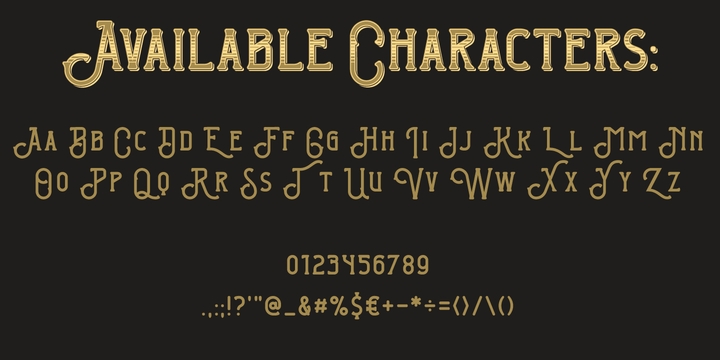 Pirate Bay Shadow Font preview